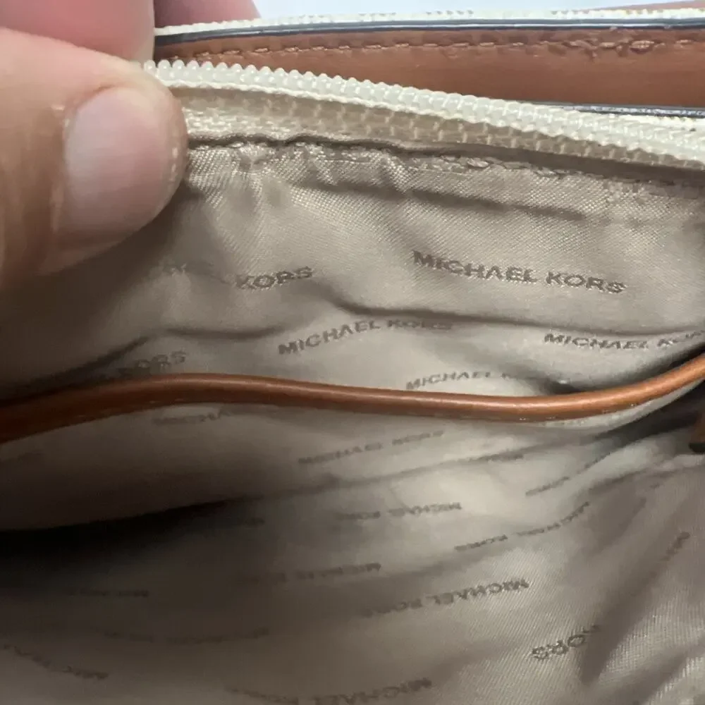 Michael Kors Fulton Cream Logo Crossbody Bag